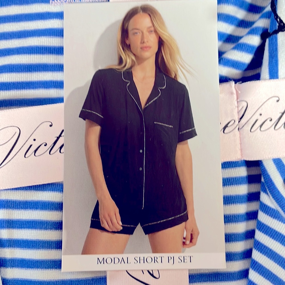Victoria’s Secret striped modal pjs set